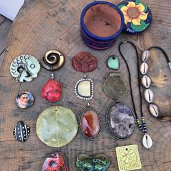 Pendants, Necklaces And Small Jewelry Container 