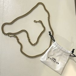 Coach Gold  Chain Strap
