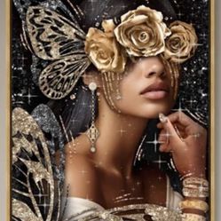 Large Art Work -Gold Frame
