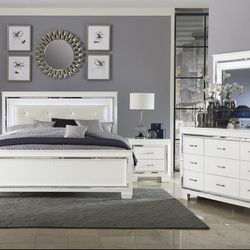 New White Queen Bedroom Set 