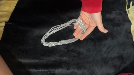 Stacked silver necklace