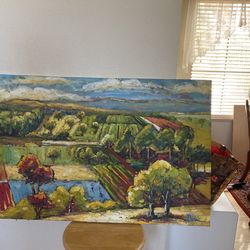 Landscape Oil Painting Impressionists 24x36”