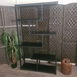 Bluebell 6-Tier Wood and Metal Bookcase / Shelf