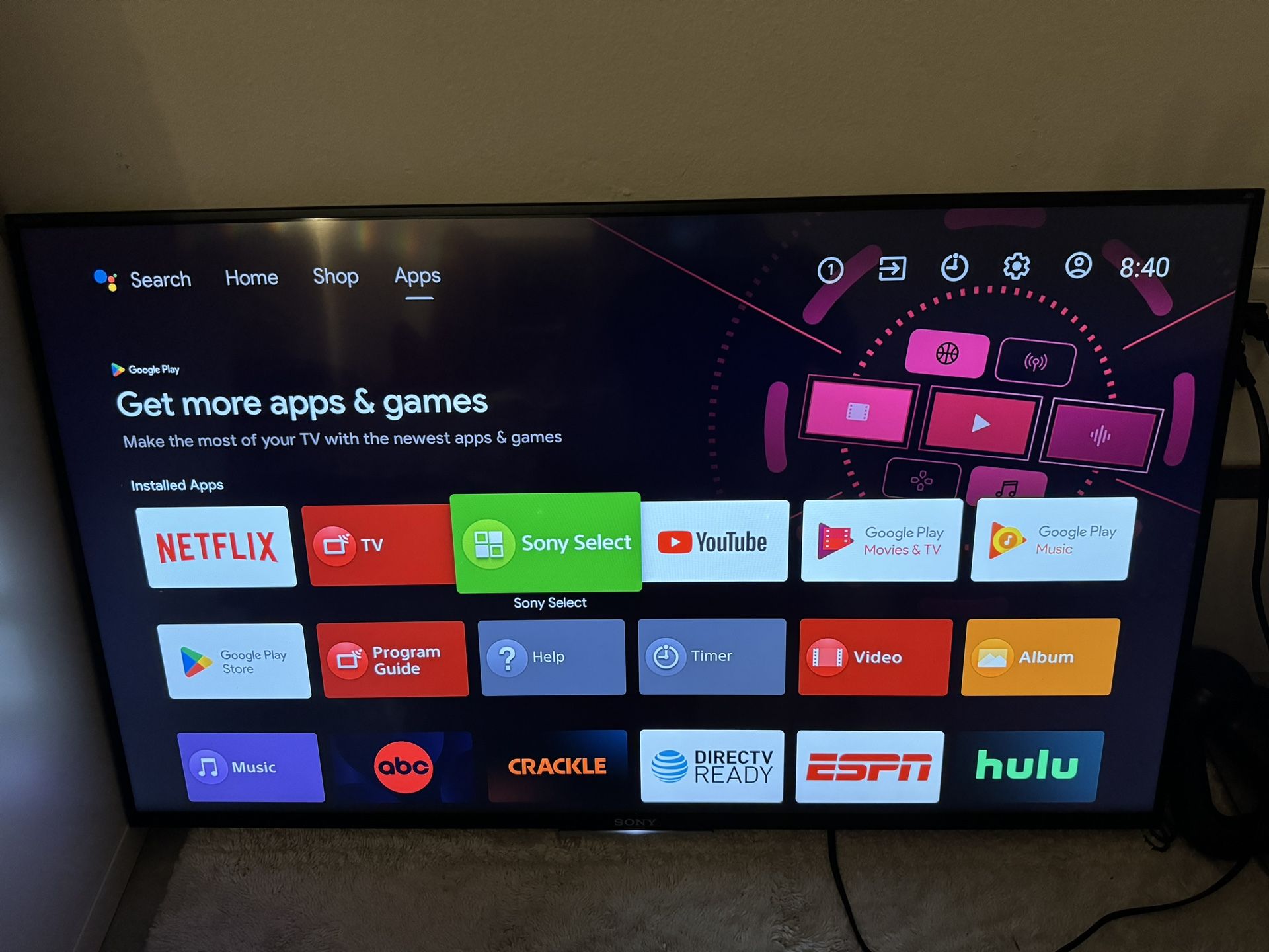 Sony XBR43X830C 43Inch 4K Ultra HD 120HzHz Smart LED TV for Sale in
