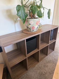 Tall squared shelving unit