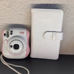  Fujifilm Instax Mini 26 Instant Camera – Pink & White + Case Included