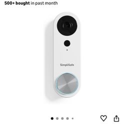 SimpliSafe Wired Doorbell,1080p - Compatible with SimpliSafe Home Security System - Latest Gen