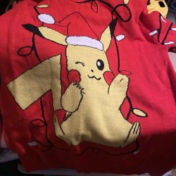 Christmas sweater Pokémon kids xl size