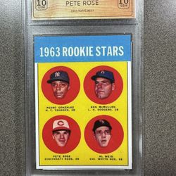 Pete Rose 1963 Topps Rookie RP Encased 