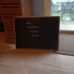 Magnetic Letter Board 