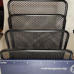 Lorell Mesh Vertical Desktop File Sorter 5.6" x 5.3"
