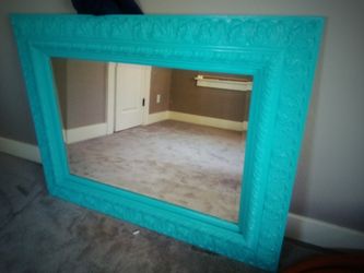 (1) Turquoise mirror for sale