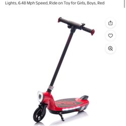 Red Electric Scooter Ages 6-14