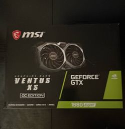 MSI GEFORCE GTX 1660 SUPER GRAPHICS CARD