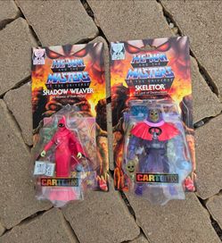 MOTU Shadow Weaver and Skeletor Mattel figures, NEW!