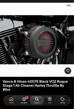 Vance and Hines Harley softail air filter kit.