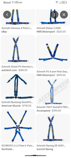 6 point racing seat belt