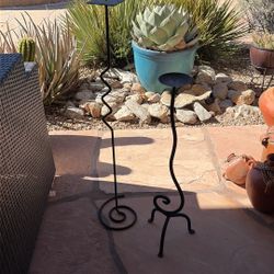 Metal tall Outdoor Candle sticks 