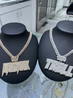 VVS CUSTOM 3” PENDANT & 10mm CUBAN CHAIN DEAL - Passes Diamond Tester, Top Quality
