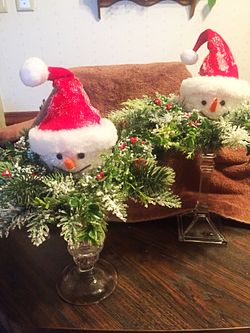 Snowman Candlesticks