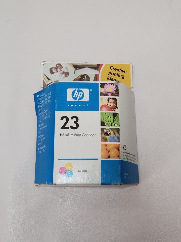 New Expired OEM Genuine HP 23 Tri color Ink Cartridge Yellow Magenta Cyan C1823D