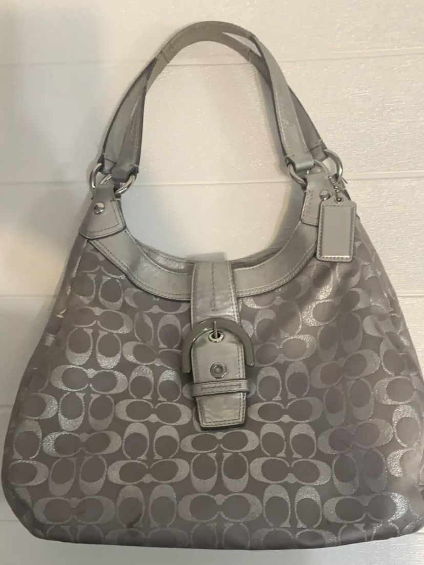 PETITE COACH MONOGRAM HOBO BAG