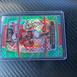 2022 Select Draft Picks (Russell Wilson) Green Squares Holo 