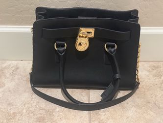 Michael Kors Hamilton Black Saffiano Leather Tote