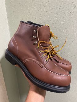Red Wing # 4439 Steel Toe Leather Work Boots size 8.5D Made In USA