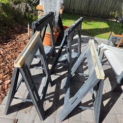 Stanley Plastic Folding Sawhorse Set