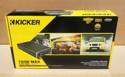 Kicker 4 Channel Speaker System Amplifier CX Series CXA360.4 46CXA360.4T 🚨 Payment Options Available 🚨 No Credit Needed 🚨