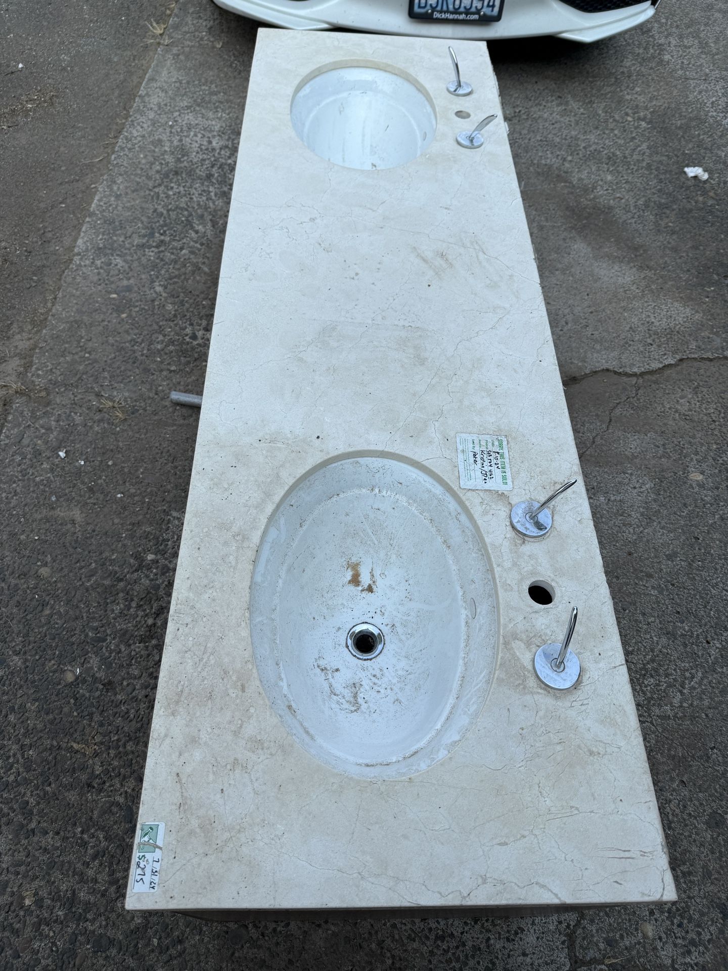 63” Bathroom Double Sink FREE