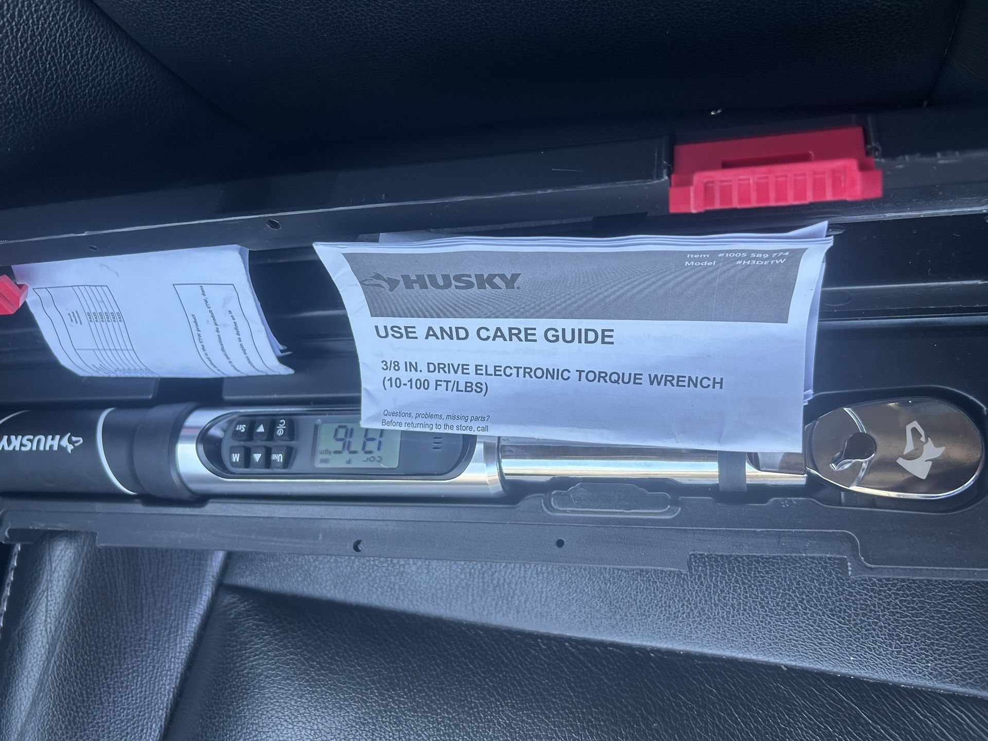Husky 3/8 IN. drive electronic torque wrench