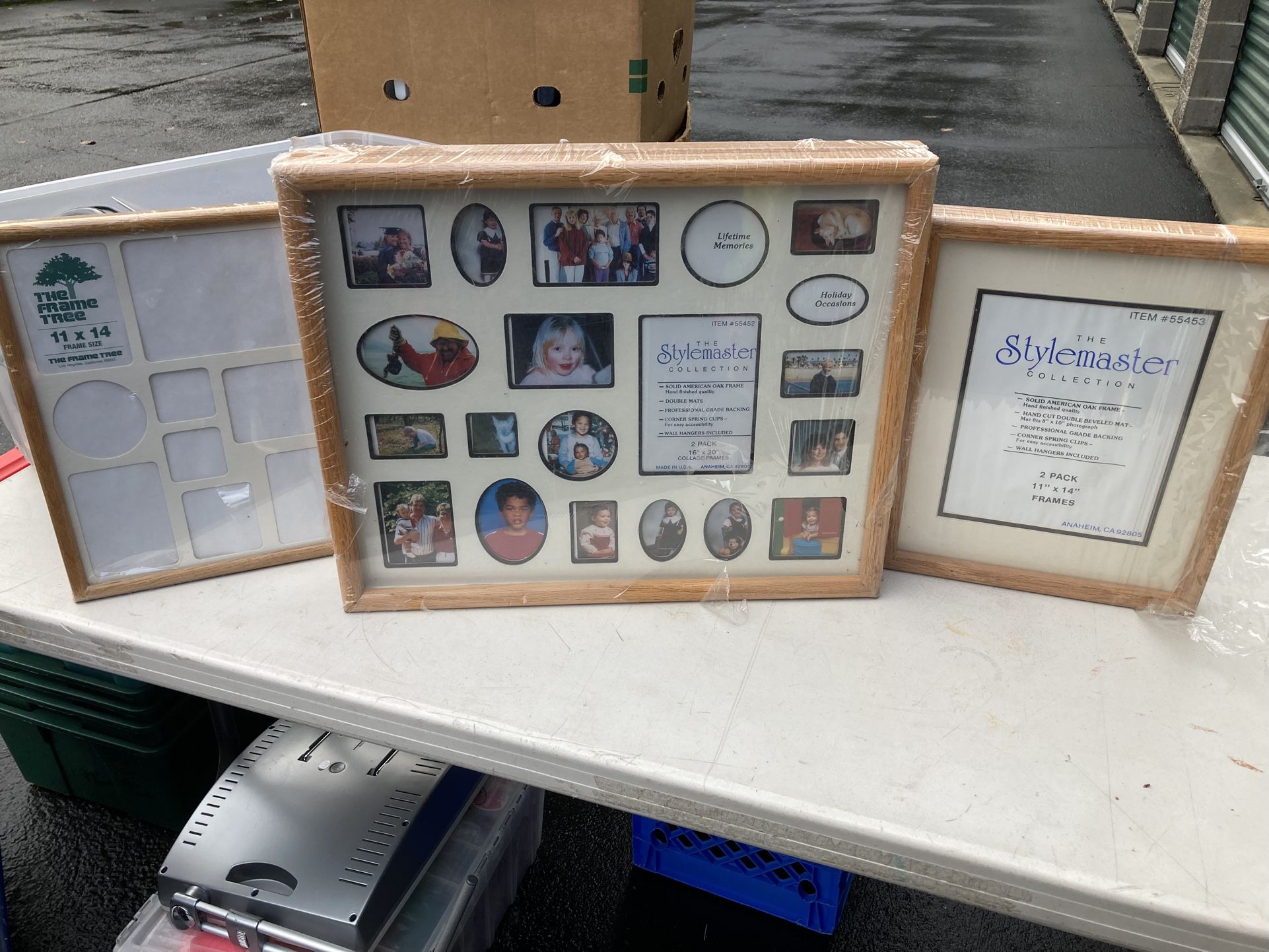 NEW 4 Picture Frames All Wood