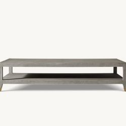 BRAND NEW RH GRAYDON SHAGREEN COFFEE TABLE