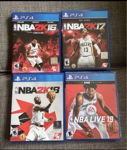NBA 2k Basketball Games LOT of 4 For PS4 
