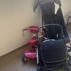 3items-Kids Stroller & Traveller And Small Bike