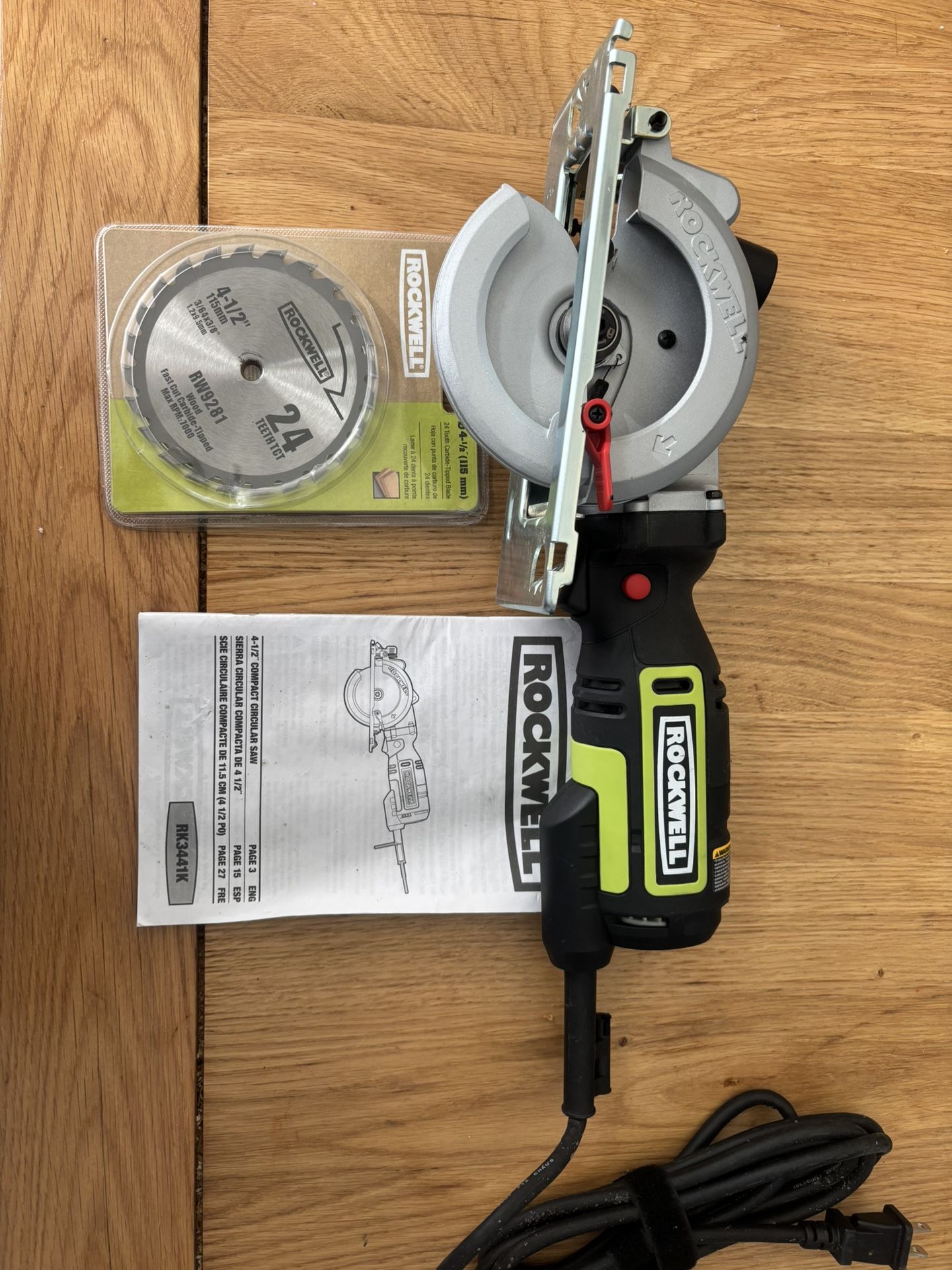 Rockwell 4 1/2” Compact Circular Saw New With Blade