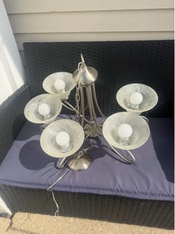 Brushed Nickel 5-Light Chandelier
