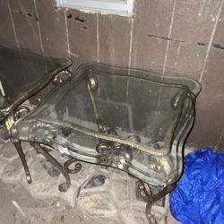 2 Little Tables Comes With Glass