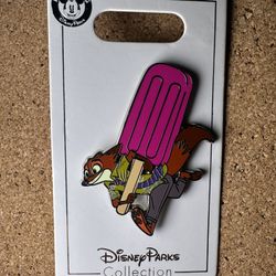 Disney Parks Zootopia Nick Wilde Popsicle Pin New OE