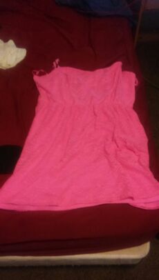 Neon Pink short dress 2X $20