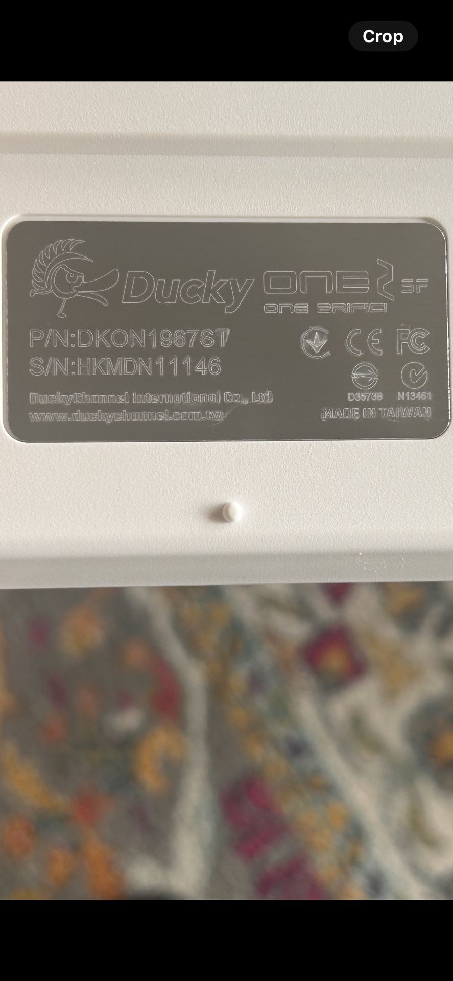 Ducky One 2 SF Mechanical Keyboard with Cherry MX Red keys for Sale in