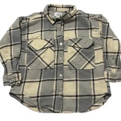 Girls Zara Plaid Shirt/Jacket 9/10