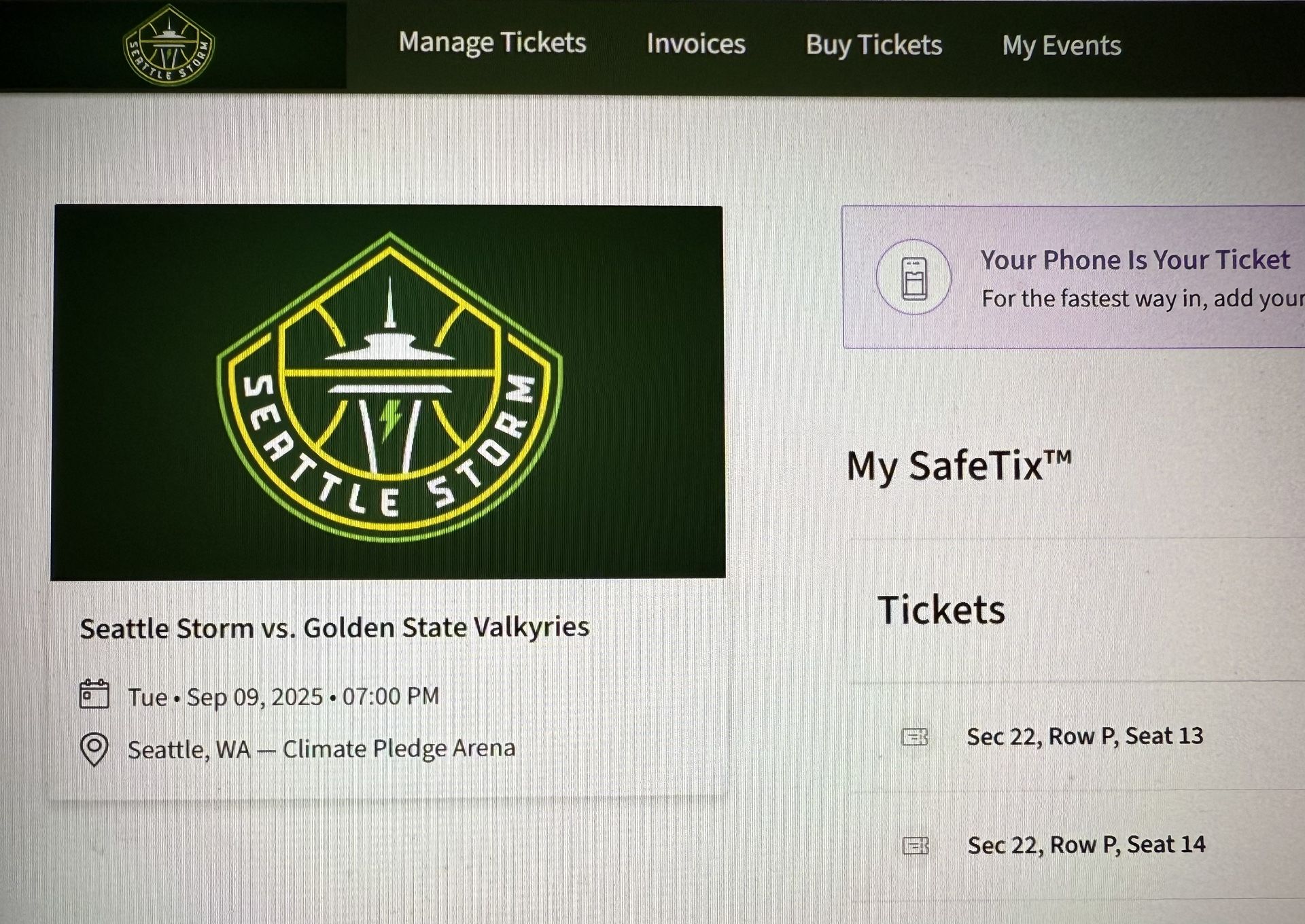 Valkyries! Seattle Storm vs Golden State Valkyries