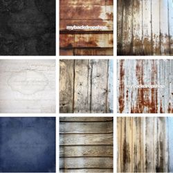 13 Photography Backgrounds - 2 Authentic Replica Surfaces Gloss Backdrop $300