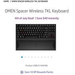 Omen HP Wireless Keyboard 