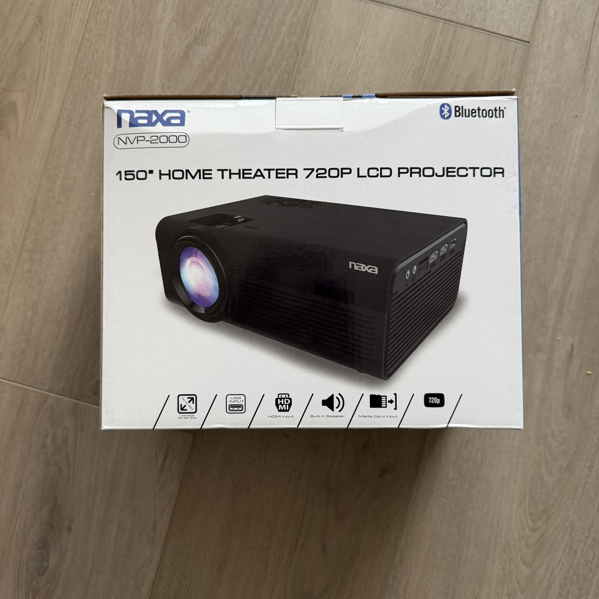 Naxa NVP-2000 150" 720p Home Theater Projector 