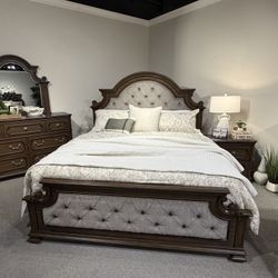 4PC King Bedroom Set 🔥 President Day SALE🇺🇸
