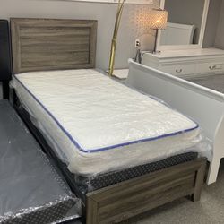 Twin Bed And Mattresses NEW
